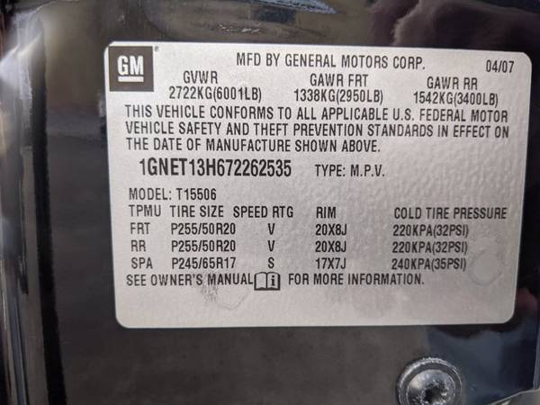 2007 Chevrolet TrailBlazer SS AWD All Wheel Drive SKU:72262535 -... for sale in San Jose, CA – photo 23