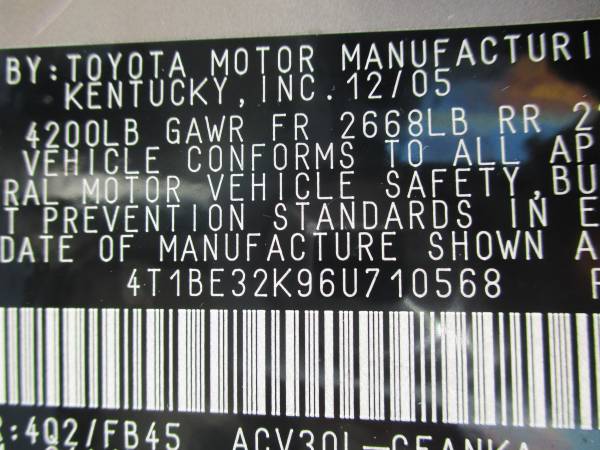 2006 Toyota Camry le - cars & trucks - by dealer - vehicle... for sale in ALABASTER, AL – photo 14