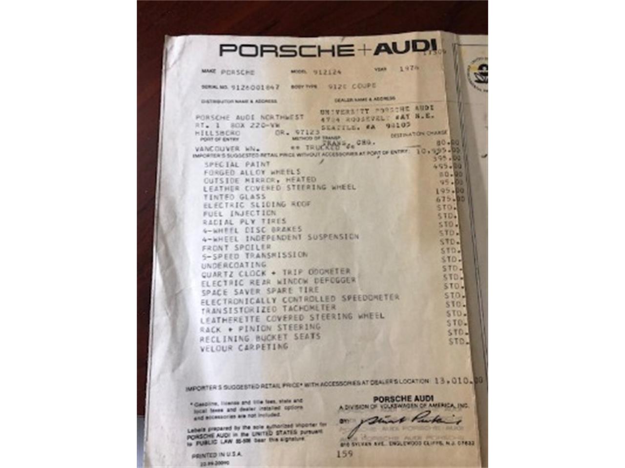 1976 Porsche 912E for sale in Beverly Hills, CA – photo 37