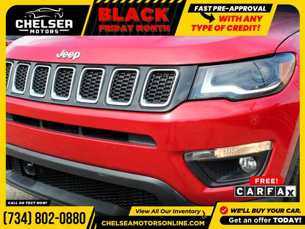 $281/mo - 2017 Jeep New Compass Latitude 4WD! - Easy Financing! -... for sale in Chelsea, MI – photo 11