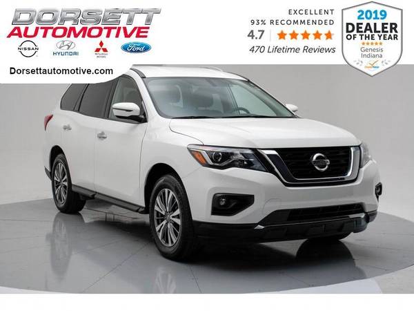 2018 Nissan Pathfinder hatchback Glacier White - cars & trucks - by... for sale in Terre Haute, IN – photo 2