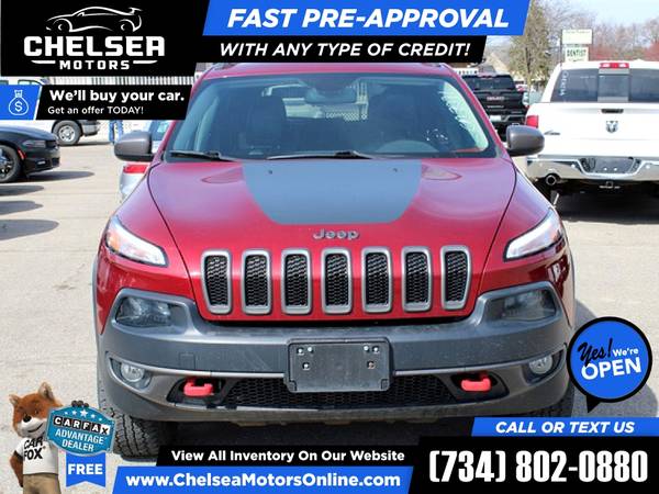 297/mo - 2016 Jeep Cherokee Trailhawk 4WD! 4 WD! 4-WD! - Easy for sale in Chelsea, MI – photo 3