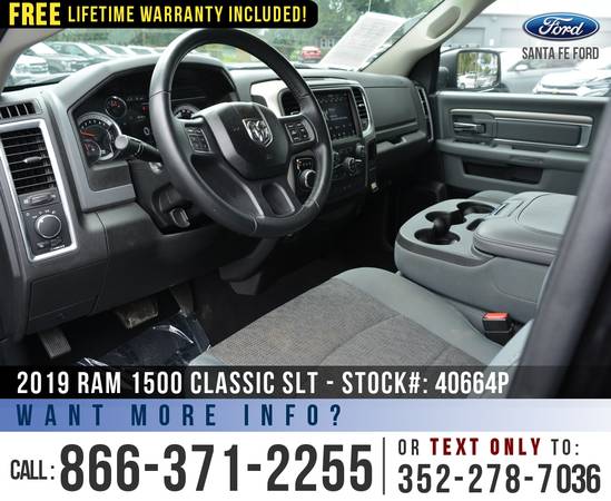 2019 RAM 1500 CLASSIC SLT 4WD *** Bluetooth, Camera, SiriusXM *** -... for sale in Alachua, FL – photo 9