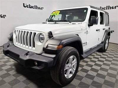 2019 Jeep Wrangler Unlimited Sport suv Bright White Clearcoat - cars... for sale in Jasper, IN – photo 2