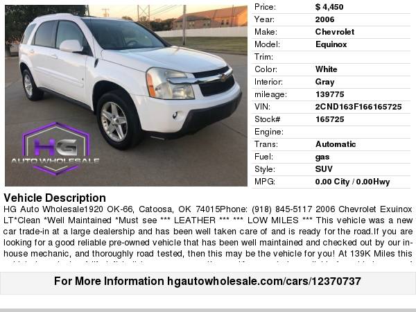2006 Chevrolet Equinox for sale in Catoosa, OK – photo 24