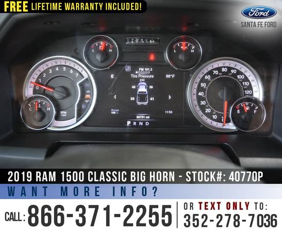 ‘19 Ram 1500 Classic Big Horn *** Bedliner, Touchscreen, Cruise ***... for sale in Alachua, FL – photo 11