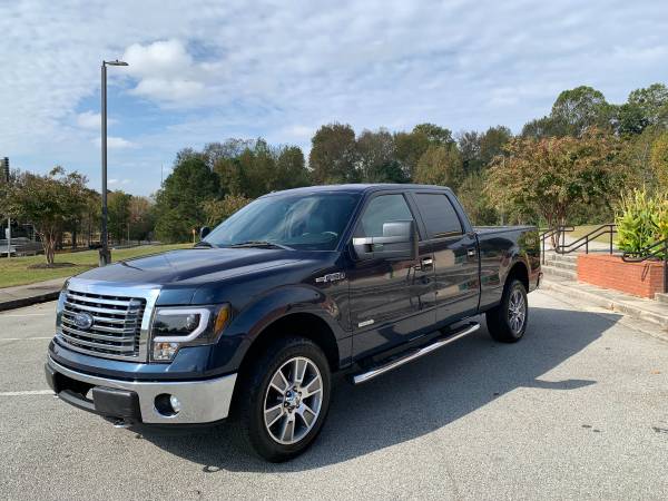 2014 Ford F-150 Blue 4WD F150 Crew Cab Low Miles Leather Longbed for sale in Douglasville, AL – photo 2