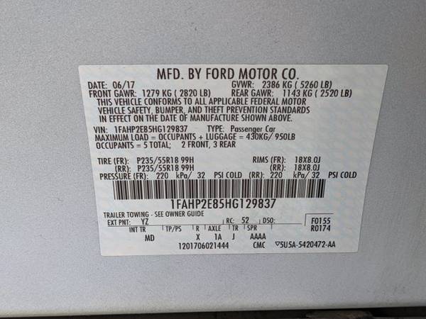 2017 Ford Taurus SEL SKU: HG129837 Sedan - - by dealer for sale in North Richland Hills, TX – photo 23