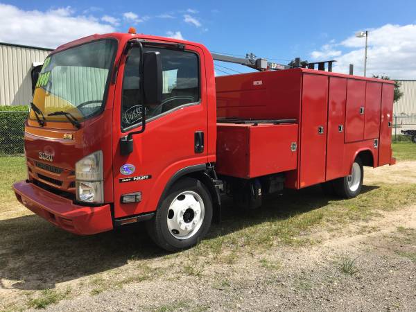 2016 Isuzu NQR Utility Body 3,200lb Crane Truck-75,000 MILES! for sale in Palmetto, FL – photo 2