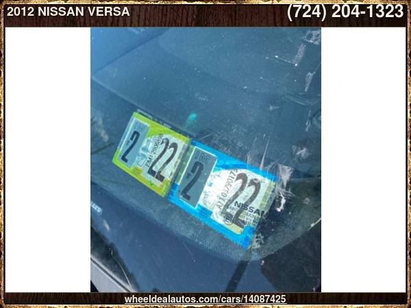 2012 NISSAN VERSA 1 8 S - - by dealer - vehicle for sale in New Kensington, PA – photo 2