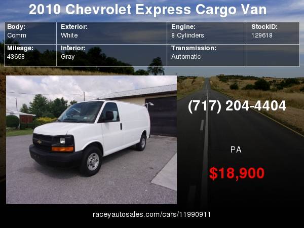 2010 Chevrolet Express Cargo Van RWD 2500 135" for sale in HARRISBURG, PA – photo 24