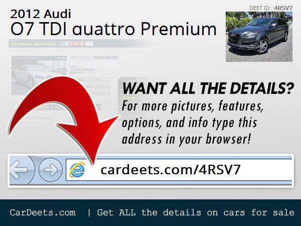 2012 Audi Q7 TDI quattro Premium, Gray for sale in Dayton, VA – photo 24