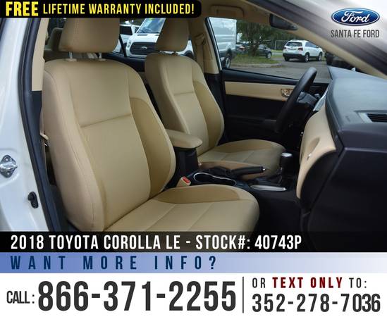 ‘18 Toyota Corolla LE *** Touchscreen, Cruise Control, Bluetooth ***... for sale in Alachua, FL – photo 21