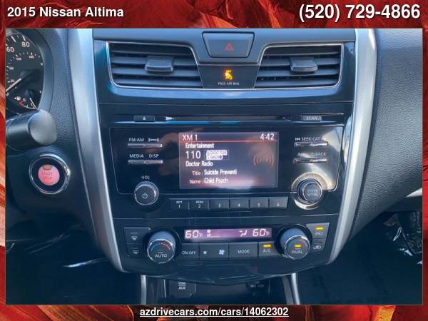 2015 Nissan Altima 2 5 SL 4dr Sedan ARIZONA DRIVE FREE MAINTENANCE for sale in Tucson, AZ – photo 16