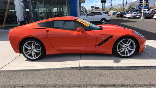2019 Chevy Chevrolet Corvette 1LT Convertible Orange for sale in Reno, NV – photo 4