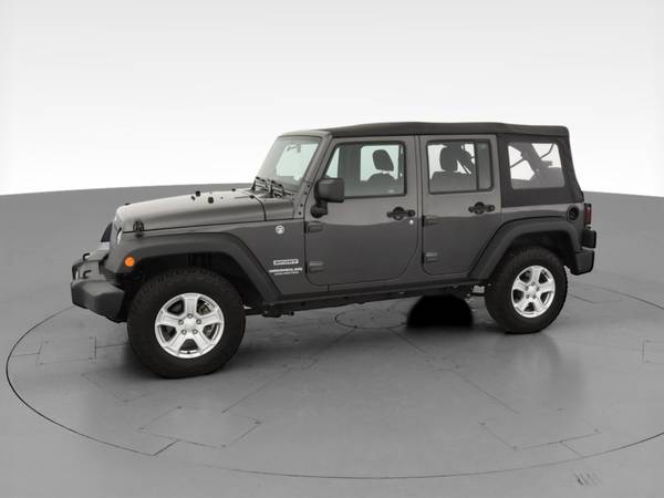 2017 Jeep Wrangler Unlimited Sport SUV 4D suv Black - FINANCE ONLINE... for sale in Boone, NC – photo 4