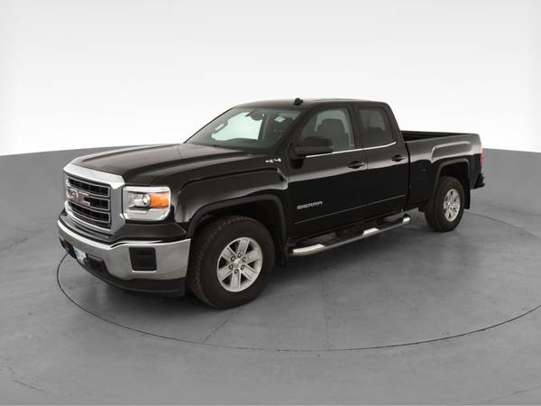 2014 GMC Sierra 1500 Double Cab SLE Pickup 4D 6 1/2 ft pickup Black... for sale in Youngstown, OH – photo 3