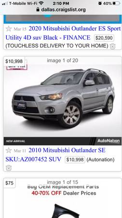 2015 Mitsubishi Outlander for sale in Fort Worth, TX – photo 13