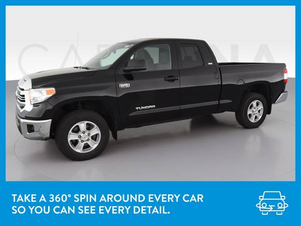 2017 Toyota Tundra Double Cab SR5 Pickup 4D 6 1/2 ft pickup Black for sale in Seffner, FL – photo 3