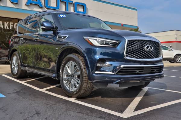 2019 INFINITI QX80 LUXE AWD Hermosa Blue - - by for sale in Oak Forest, IL – photo 9