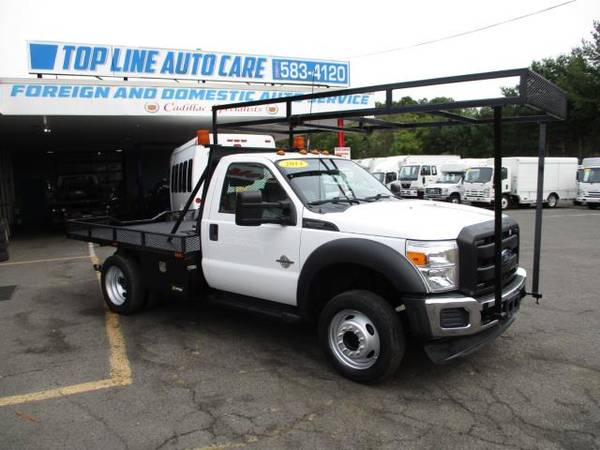 2014 Ford Super Duty F-550 DRW 9 FLAT BED 4X4 DIESEL - cars & trucks... for sale in South Amboy, PA – photo 2