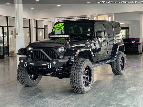 2014 Jeep Wrangler 4x4 Unlimited Sahara LIFTED RED SEATS 4WD JEEP... for sale in Gladstone, OR – photo 2