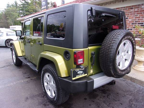 2008 Jeep Wrangler Unlimited Sahara 4x4, 127k Miles, Auto, Green, Nice for sale in Franklin, VT – photo 5