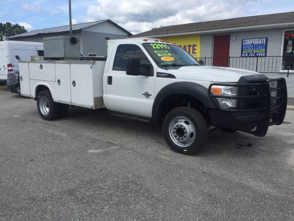 2015 FORD F550 REGULAR CAB 4X4 11' UTILITY BODY DIESEL DUALLY - cars... for sale in Wilmington, NC – photo 8