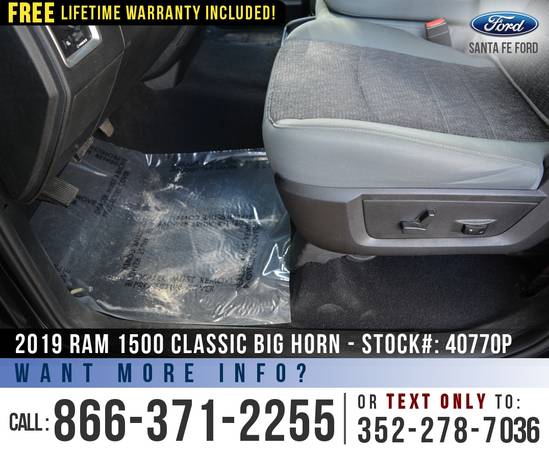 *** 2019 RAM 1500 CLASSIC BIG HORN *** Touchscreen, Bedliner -... for sale in Alachua, FL – photo 14