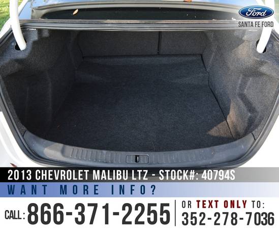 *** 2013 Chevrolet Malibu LTZ *** Remote Start - Camera - Sunroof -... for sale in Alachua, FL – photo 20