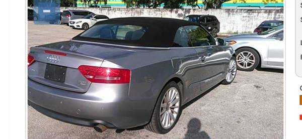 Audi A5 convertible 2011 - cars & trucks - by owner - vehicle... for sale in Fort Lauderdale, FL – photo 4