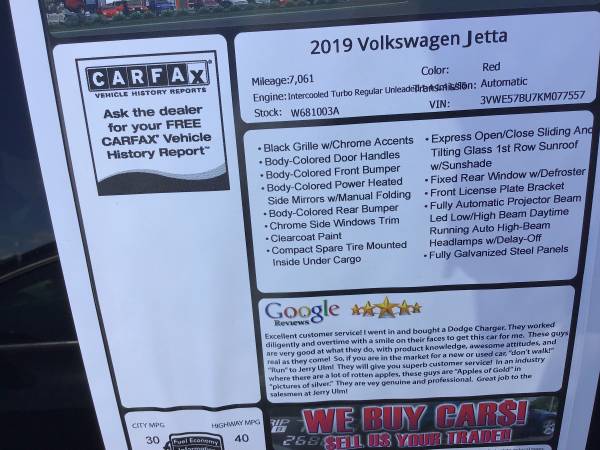 2019 Volkswagen Jetta SEL $1000DownPayment for sale in TAMPA, FL – photo 8
