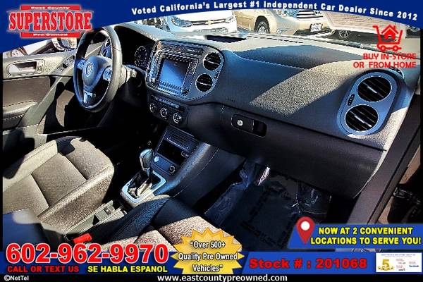 2017 VOLKSWAGEN TIGUAN 2.0T S SUV-EZ FINANCING-LOW DOWN! - cars &... for sale in EL CAJON, AZ – photo 5