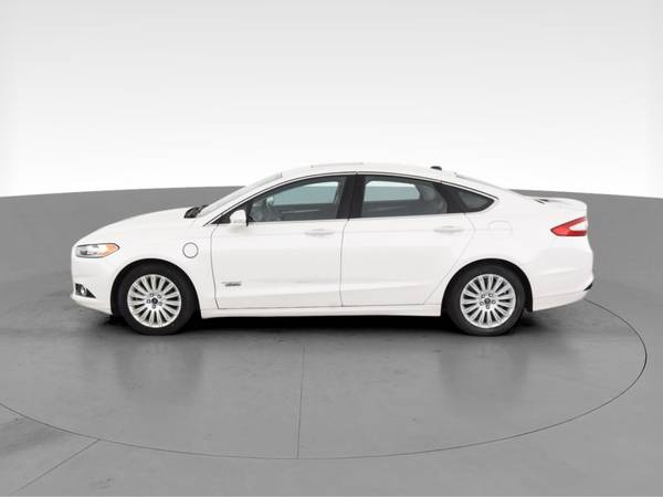 2013 Ford Fusion Energi Plug-In Hybrid Titanium Sedan 4D sedan White... for sale in NEWARK, NY – photo 5