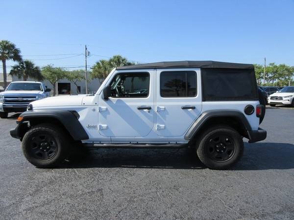 2018 Jeep Wrangler Unlimited Sport suv Bright White Clearcoat - cars for sale in Melbourne , FL – photo 4