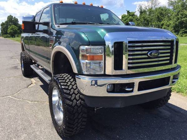 2010 Ford F350 Only 69k Lariat Diesel 4x4 lifted leather - cars &... for sale in burlington city, NY – photo 2