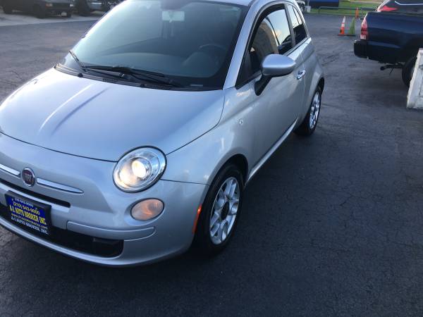 2013 FIAT 500 TWO OWNER SPORTY SILVER MANY SERVICES PER CARFAX LOOK >> for sale in San Antonio, TX