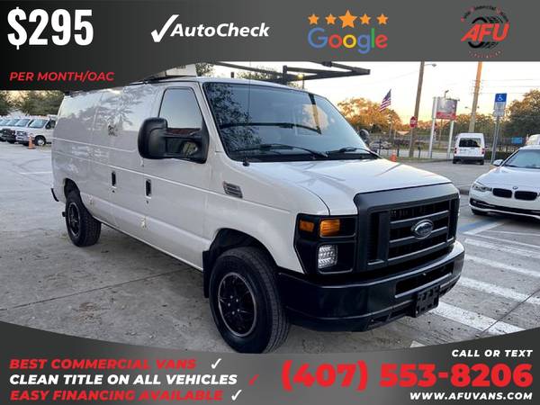 295/mo - 2012 Ford E350 E 350 E-350 Super Duty Cargo Van 3D 3 D 3-D for sale in Kissimmee, FL – photo 7