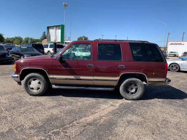 MAROON 1999 GMC YUKON for $400 Down for sale in 79412, TX – photo 4