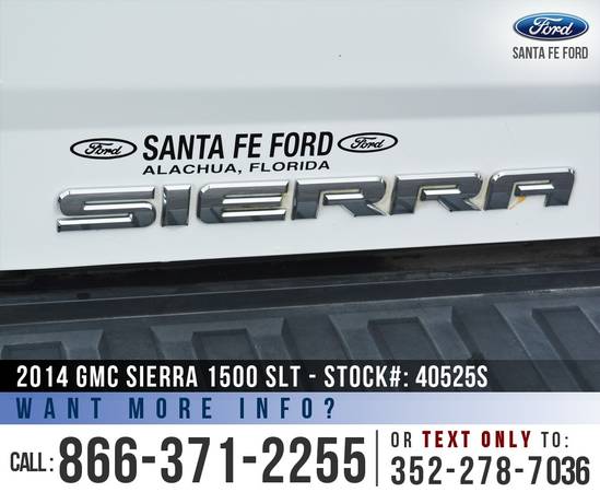 2014 GMC SIERRA 1500 SLT 4WD *** BOSE, Homelink, 4X4, Leather *** -... for sale in Alachua, FL – photo 23
