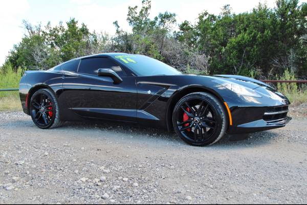 2014 CHEVROLET CORVETTE Z51 - 7 SPEED MANUAL - LOW MILES - BLK ON BLK! for sale in Liberty Hill, IL – photo 14