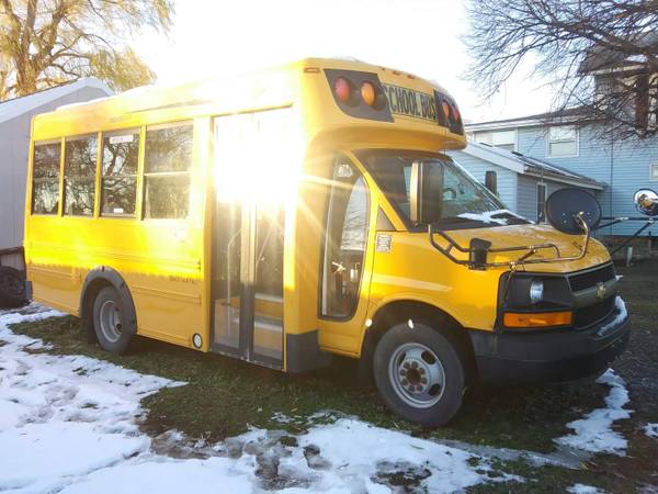 2015 Chevrolet 3500 Blue Bird Mini School Bus - cars & trucks - by... for sale in Wilson, NY – photo 4