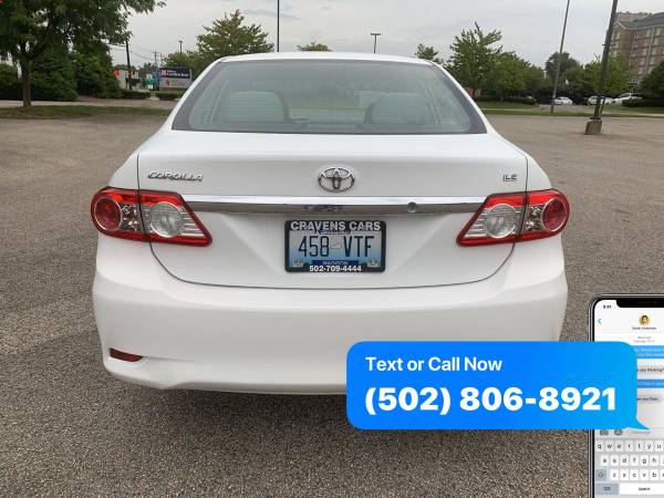 2011 Toyota Corolla LE 4dr Sedan 4A EaSy ApPrOvAl Credit Specialist... for sale in Louisville, KY – photo 4