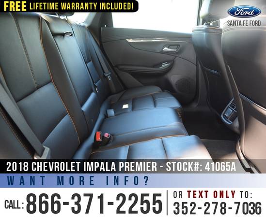 18 Chevrolet Impala Premier Onstar, Remote Start, Camera for sale in Alachua, FL – photo 19