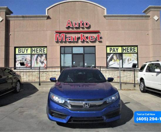 2016 Honda Civic LX 2dr Coupe 6M 0 Down WAC/Your Trade - cars & for sale in Oklahoma City, OK – photo 3