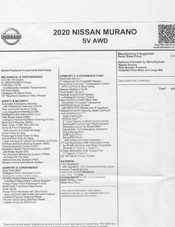 2020 Nissan Murano SV for sale in Auburn, ME – photo 16