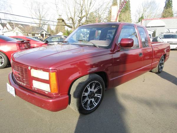 1991 GMC 1500 EXCAB RED 1 OWNER 4 3 V6 MANUAL RARE FIND ! - cars for sale in Milwaukie, OR – photo 2