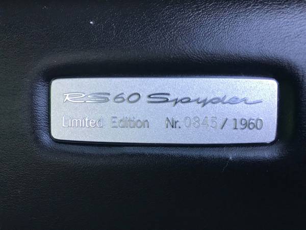 2008 PORSCHE BOXSTER RS 60 SPYDER Limited Edition Nr. 0845/1960 for sale in Colorado Springs, CO – photo 18