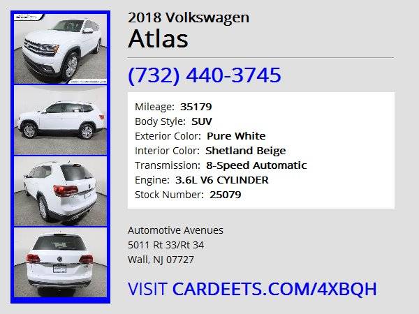 2018 Volkswagen Atlas, Pure White - cars & trucks - by dealer -... for sale in Wall, NJ – photo 22