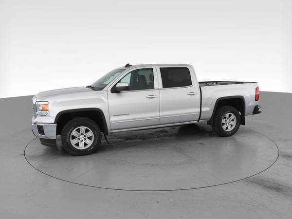 2015 GMC Sierra 1500 Crew Cab SLE Pickup 4D 6 1/2 ft pickup Silver -... for sale in South Bend, IN – photo 4